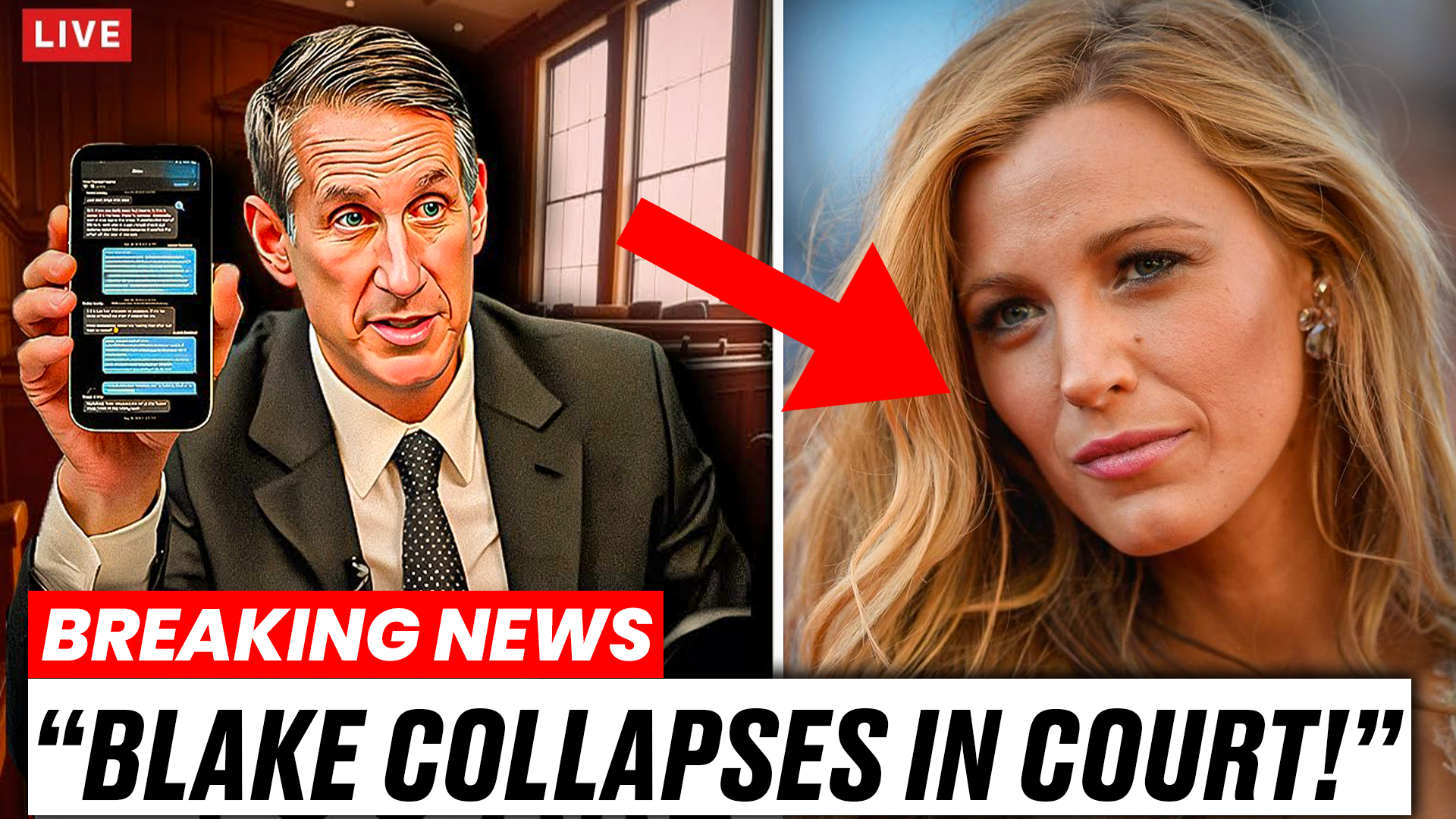 BLAKE COLLAPSES IN COURT!