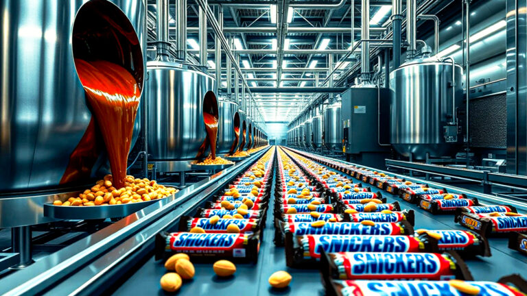 How millions of Snickers are made in a factory