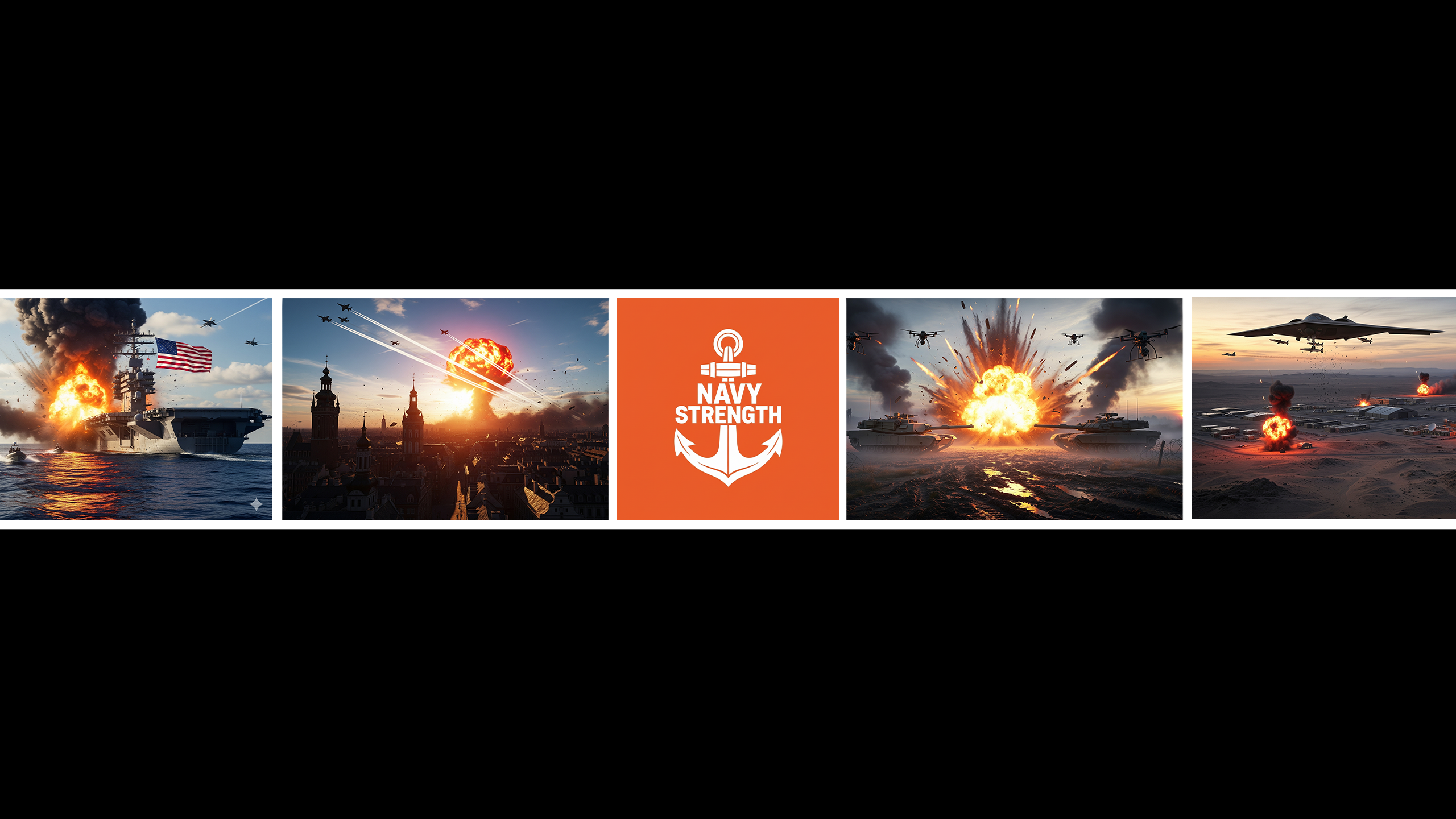 Navy strength banner