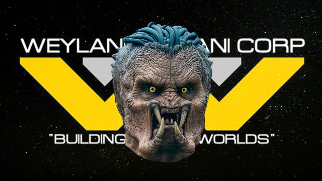 Earth plus Alien in the Centre with predator